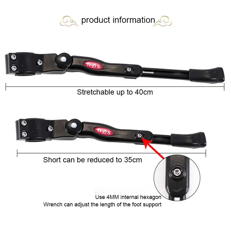 Xe đạp leo núi 26 inch hợp kim nhôm chân đỡ đơn giá đỡ bậc thang, giá đỗ xe, 26 inch màu đen