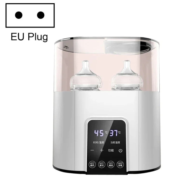 Máy hâm và tiệt trùng bình sữa 2 trong 1 NUBITE N20, thông số phích cắm: phích EU, phích US