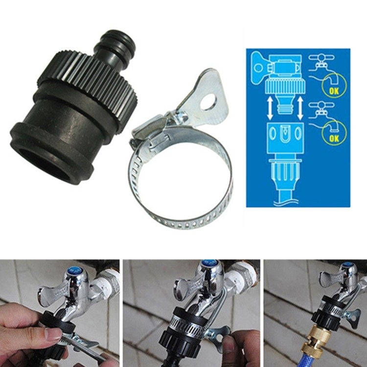 Bộ 2 Cái Khớp Nối Vòi Nước Đầu Nối Đa Năng Dùng Cho Súng Rửa Xe, Khớp Nối Vòi Nước