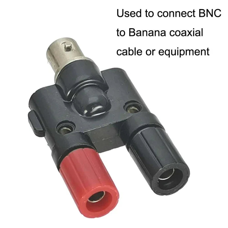 5 cái Đầu nối BNC Female Jack sang Dual Banana Female Jack RF Adapter cáp đồng trục, BNC Female sang Dual Banana Female