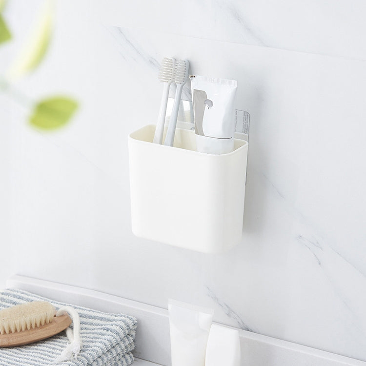 Giá phòng tắm gắn tường bằng cốc hút không cần đục lỗ, hộp đựng đồ, giá đựng bàn chải đánh răng kem đánh răng, màu trắng, hồng, xanh lá
