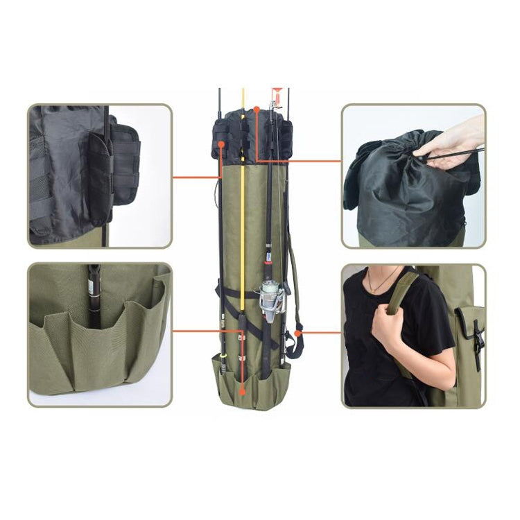 Túi cần câu đa năng, túi dụng cụ câu cá, phụ kiện câu cá, kích thước: 123x34cm, túi dụng cụ câu đa năng, túi cần câu