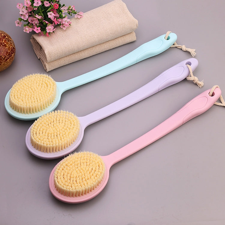 2 cái bàn chải tắm massage lưng đầu bàn chải nylon cán dài