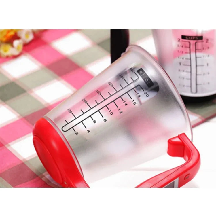 Cân điện tử nhà bếp 1000g / 1g, Cốc đo điện tử, Dụng cụ đo nướng DIY, Màu đỏ, Đen