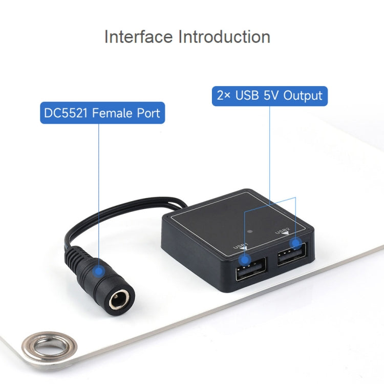Tấm pin năng lượng mặt trời silicon đa tinh thể bán linh hoạt 18V 10W Waveshare, 24167