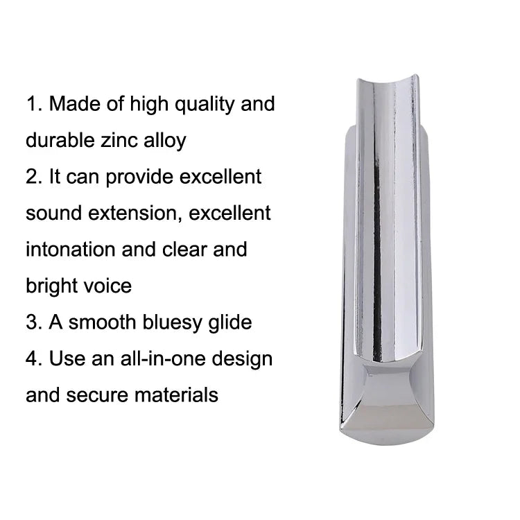 Khối trượt đàn guitar hợp kim kẽm kim loại chắc chắn, Kim loại 70mm (Bạc), Kim loại 70mm (Vàng)
