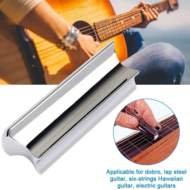Khối trượt đàn guitar hợp kim kẽm kim loại chắc chắn, Kim loại 70mm (Bạc), Kim loại 70mm (Vàng)