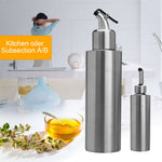 Chai đựng gia vị hình trụ bằng thép không gỉ, bình dầu, dung tích 250 ml, 350 ml, 550 ml