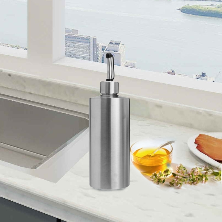 Chai đựng gia vị hình trụ bằng thép không gỉ, bình dầu, dung tích 250 ml, 350 ml, 550 ml