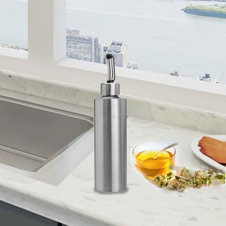 Chai đựng gia vị hình trụ bằng thép không gỉ, bình dầu, dung tích 250 ml, 350 ml, 550 ml