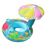 Vòng bơi hình nấm bơm hơi PVC thân thiện với môi trường cho trẻ em, hình nấm (Xanh dương), hình nấm (Hồng)