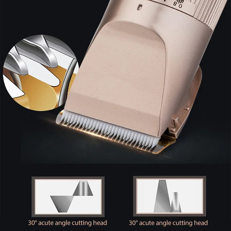 Tông đơ cắt tóc điện JIANDA X1, tông đơ điện sạc cho người lớn và trẻ em, cạo tóc điện cắm và dùng