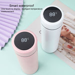 Bình giữ nhiệt thông minh hiển thị nhiệt độ bằng thép không gỉ 304, cốc sáng tạo cho sinh viên nam và nữ, chất lượng cao