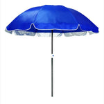Ô dù ngoài trời lớn hai lớp che nắng và chống nắng cho quầy hàng ngoài trời, xanh lam sapphire 1,8m, 2,0m, 2,4m, 2,8m, 3,2m