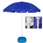 Ô dù ngoài trời lớn hai lớp che nắng và chống nắng cho quầy hàng ngoài trời, xanh lam sapphire 1,8m, 2,0m, 2,4m, 2,8m, 3,2m