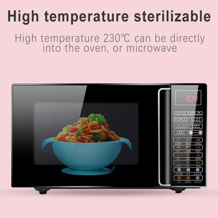 Bát bổ sung thức ăn cho bé bằng silicone an toàn thực phẩm, chống rơi, chống trượt, bát có đế hút, TBD0426387601C, TBD0426387601A, TBD0426387601B