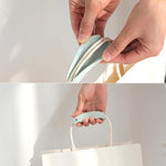 Tay cầm silicone chống trượt, tiết kiệm sức khi xách túi nhựa, màu hồng, xanh lá, xanh dương