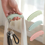 Tay cầm silicone chống trượt, tiết kiệm sức khi xách túi nhựa, màu hồng, xanh lá, xanh dương