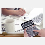 Deli 1559N Live Voice Calculator Multifunctional Office Finance 12-bit Calculator, 1559N
