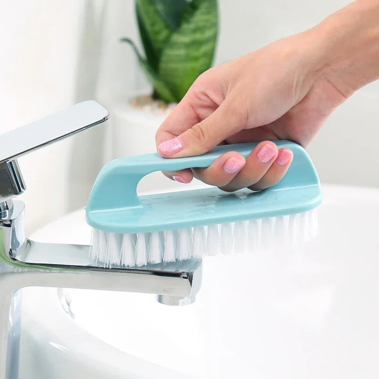 Bàn chải lông mềm nhựa Đa chức năng làm sạch gia đình Màu ngẫu nhiên, 10 chiếc bàn chải làm sạch