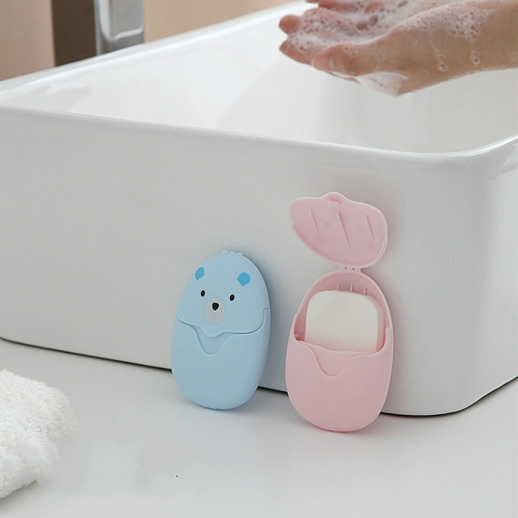 Giấy xà phòng dùng một lần du lịch ngoài trời, viên xà phòng rửa tay và làm sạch di động, màu ngẫu nhiên, giấy xà phòng dùng một lần