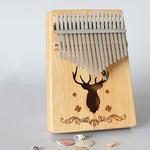 Đàn Kalimba 17 âm di động, đàn ngón tay, Gỗ gụ-Hươu cổ điển, Tre-Hươu cổ điển, Gỗ gụ-Thần Mặt Trời, Gỗ gụ-Sao sáu cánh, Gỗ gụ-Xanh (Hươu cổ điển), Gỗ thông-Hươu cổ điển, Trắng-Hươu cổ điển, Keo-Hươu cổ điển, Tre Nan-Thần Mặt Trời