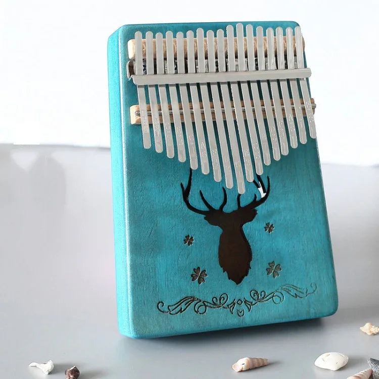Đàn Kalimba 17 âm di động, đàn ngón tay, Gỗ gụ-Hươu cổ điển, Tre-Hươu cổ điển, Gỗ gụ-Thần Mặt Trời, Gỗ gụ-Sao sáu cánh, Gỗ gụ-Xanh (Hươu cổ điển), Gỗ thông-Hươu cổ điển, Trắng-Hươu cổ điển, Keo-Hươu cổ điển, Tre Nan-Thần Mặt Trời