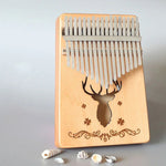 Đàn Kalimba 17 âm di động, đàn ngón tay, Gỗ gụ-Hươu cổ điển, Tre-Hươu cổ điển, Gỗ gụ-Thần Mặt Trời, Gỗ gụ-Sao sáu cánh, Gỗ gụ-Xanh (Hươu cổ điển), Gỗ thông-Hươu cổ điển, Trắng-Hươu cổ điển, Keo-Hươu cổ điển, Tre Nan-Thần Mặt Trời