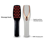 Lược mát-xa điện, máy mát-xa đầu chống rụng tóc, chăm sóc da đầu rung, lược có đèn màu