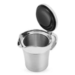 Cốc Sốt Thép Không Gỉ 304 Dùng Đựng Sốt Bít Tết Sốt Cà Chua, Bình Đựng Sốt Cách Nhiệt Đôi, Dung Tích: 450ml, Cốc Sốt Thép Không Gỉ