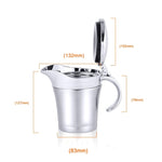Cốc Sốt Thép Không Gỉ 304 Dùng Đựng Sốt Bít Tết Sốt Cà Chua, Bình Đựng Sốt Cách Nhiệt Đôi, Dung Tích: 450ml, Cốc Sốt Thép Không Gỉ