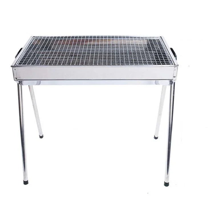 Bếp nướng BBQ HZ-003 ngoài trời Bếp than thép không gỉ di động Gia đình Giá nướng than, M, L