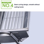Bếp nướng BBQ HZ-003 ngoài trời Bếp than thép không gỉ di động Gia đình Giá nướng than, M, L