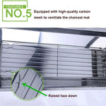 Bếp nướng BBQ HZ-003 ngoài trời Bếp than thép không gỉ di động Gia đình Giá nướng than, M, L