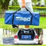 Bếp nướng BBQ HZ-003 ngoài trời Bếp than thép không gỉ di động Gia đình Giá nướng than, M, L