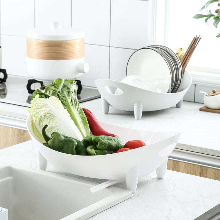 Giá để chén đĩa đa chức năng, giá để dụng cụ nhà bếp, màu trắng, xám