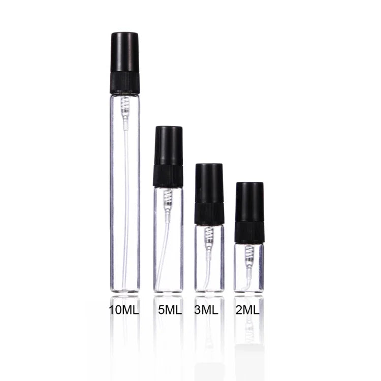50 chai nước hoa dạng xịt, chai nước hoa rỗng, 2ml, 3ml, 5ml, 10ml