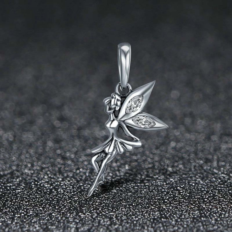 Mặt dây chuyền bạc 925 Sterling hình tiên hoa hoa rủ nữ trang sức DIY vòng tay dây chuyền phụ kiện, SCC359
