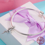 Mặt dây chuyền bạc 925 Sterling hình tiên hoa hoa rủ nữ trang sức DIY vòng tay dây chuyền phụ kiện, SCC359