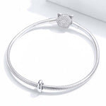 Phụ kiện vòng tay DIY hạt đơn giản bạc 925 Sterling, SCC1450