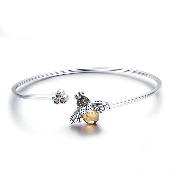 Vòng tay nữ cá tính kim cương bạc S925 Sterling Bee Story, SCB104