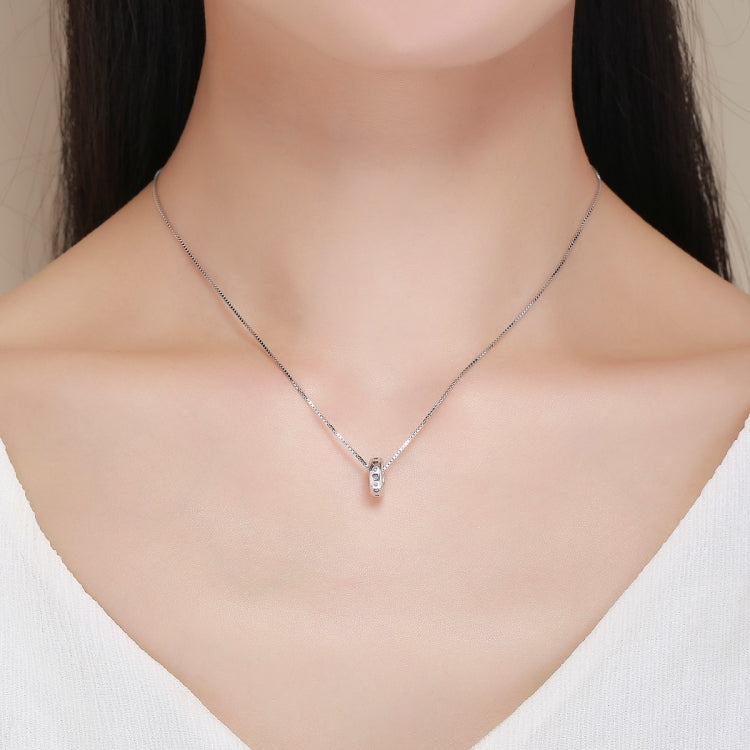 Phụ kiện vòng tay DIY hạt bạc 925 Sterling hình trái tim chạm khắc nữ