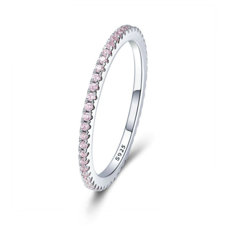 Nhẫn thời trang nữ bạc S925 đính kim cương đơn giản, size 5, 6, 7, 8, 9