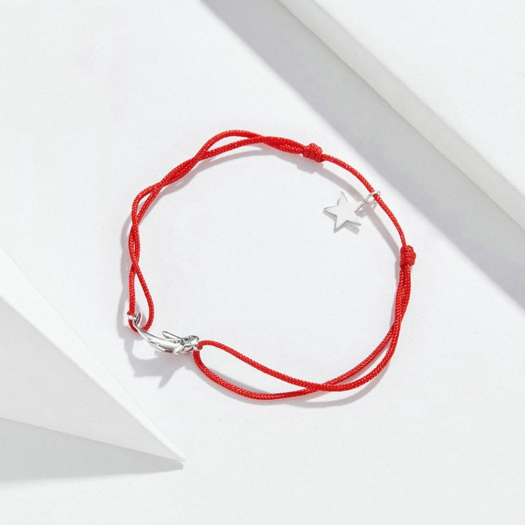 Vòng tay dây đỏ bạc Sterling bạc trang sức vòng tay sao Koi