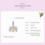 Mặt dây chuyền bạc Sterling 925 mở được mãi mãi trang sức nhà phụ kiện vòng tay tự làm, SCC1299