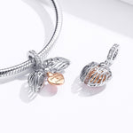 Mặt dây chuyền bạc Sterling 925 mở được mãi mãi trang sức nhà phụ kiện vòng tay tự làm, SCC1299