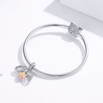 Mặt dây chuyền bạc Sterling 925 mở được mãi mãi trang sức nhà phụ kiện vòng tay tự làm, SCC1299