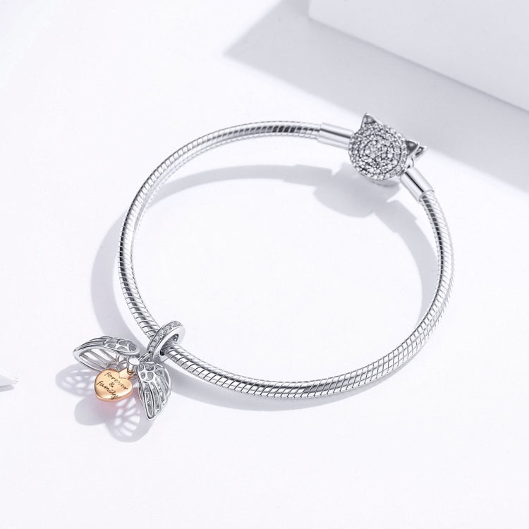 Mặt dây chuyền bạc Sterling 925 mở được mãi mãi trang sức nhà phụ kiện vòng tay tự làm, SCC1299