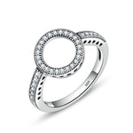 Nhẫn nữ bạc S925 khảm, size 6, 7, 9