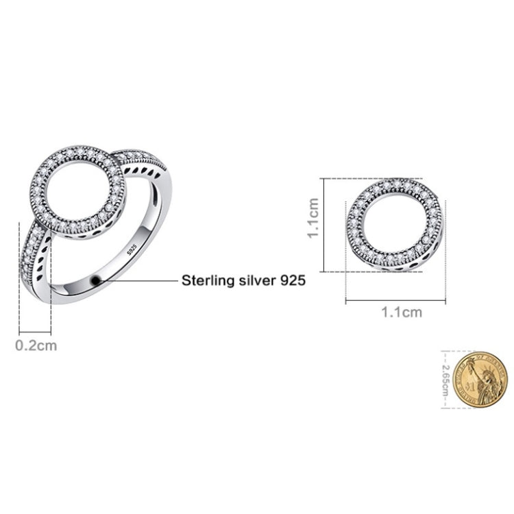 Nhẫn nữ bạc S925 khảm, size 6, 7, 9